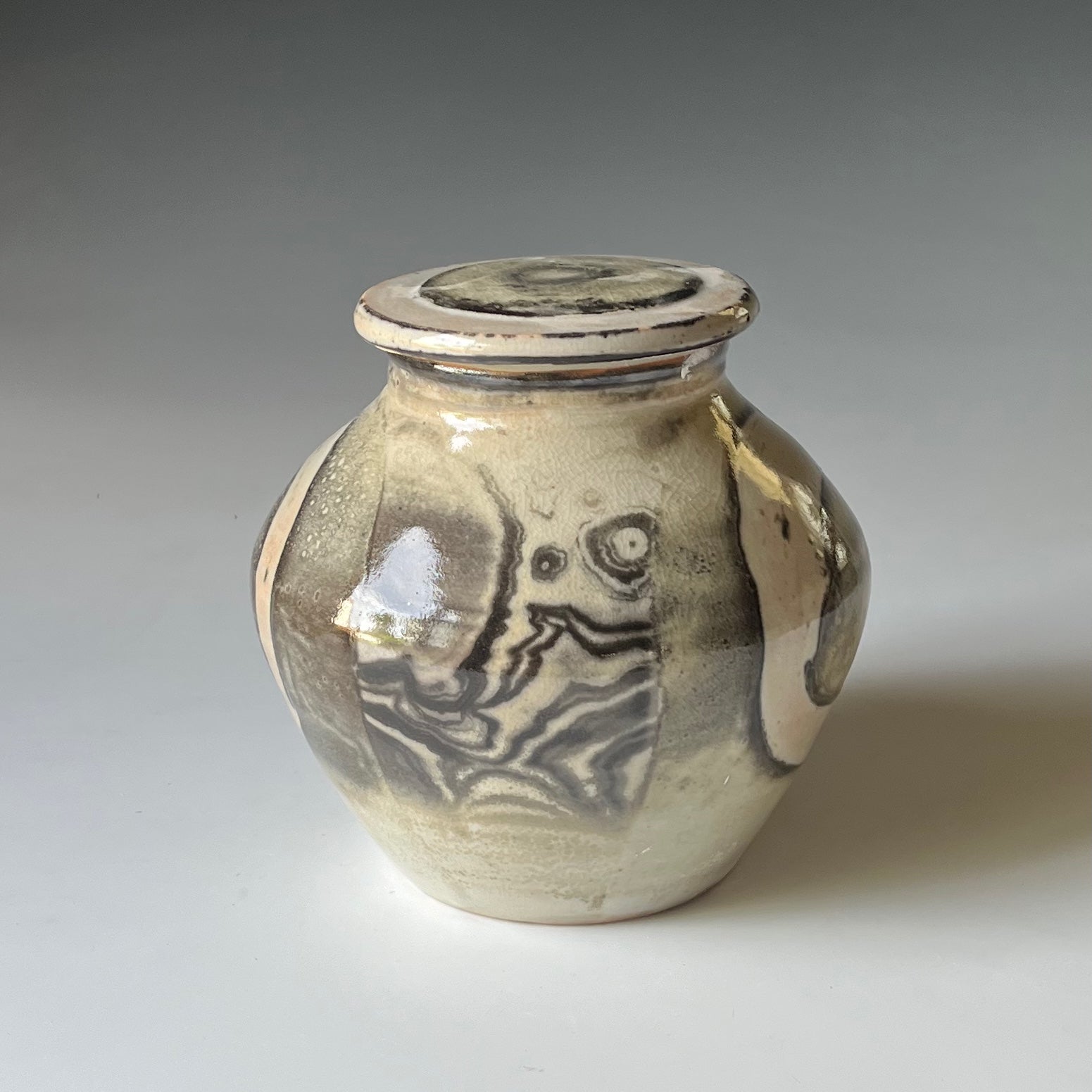 Large covered Jar